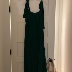 Reformation emerald dress